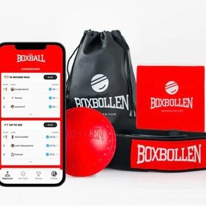 Boxbollen - Game, Fitness or Fun. Red/Black in color - brand new never used
